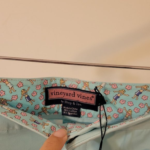 Vinyard Vines Cotton Solid Bermuda Shorts Clearwater Sz 2 NWT - Picture 4 of 8